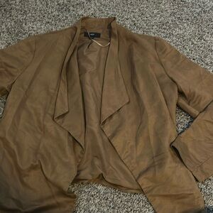Brown suede, light jacket/blazer